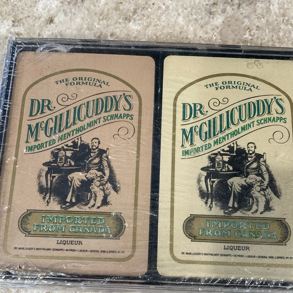 Dr. McGillicuddy's Mentholmint Schnapps playing cards set of 2